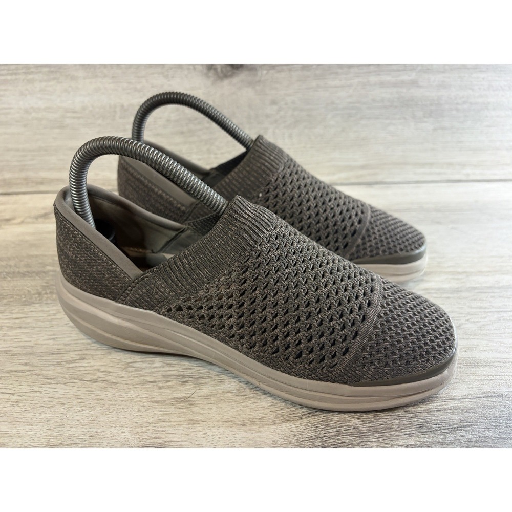 Bzees Charlie Women's Size 6.5 Morel Brown Knit Washable Slip On Comfort Shoes